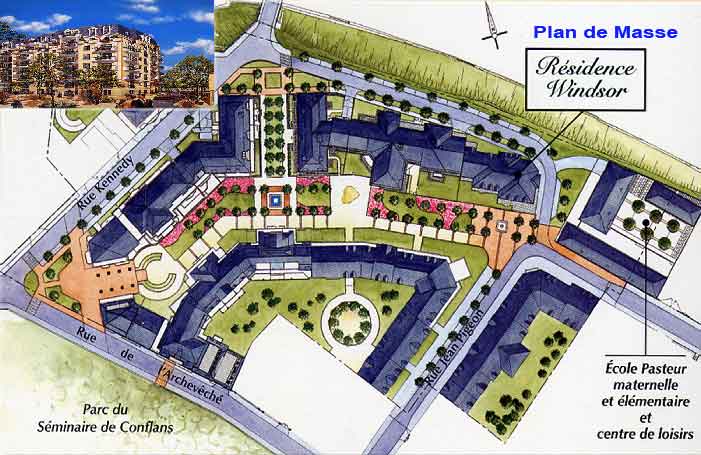 Windsor - Plan de masse